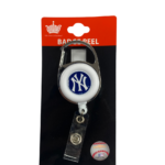 New York Yankees Premium Retractable Deluxe Clip Badge Reel