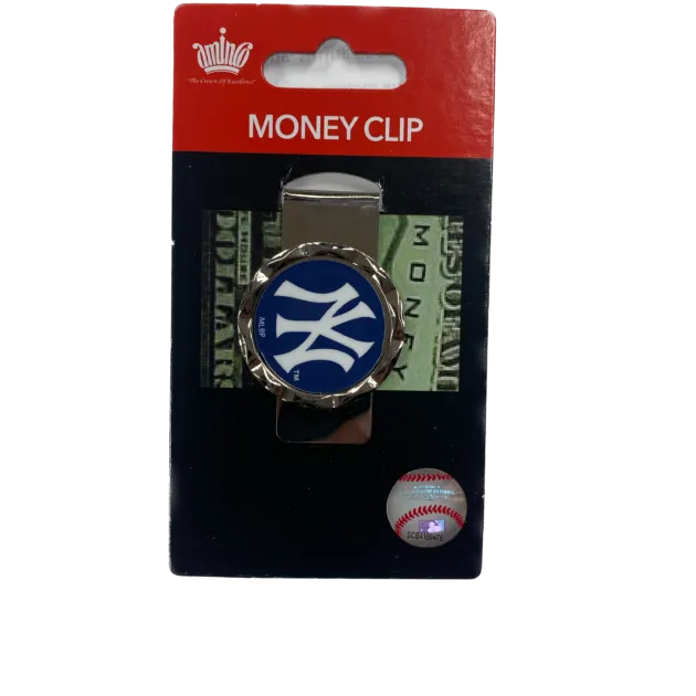 YANKEES DIAMOND CUT MONEY CLIP
