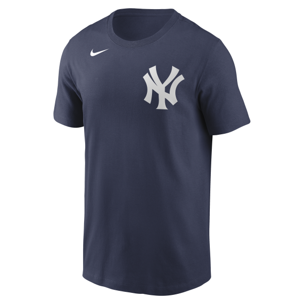 NY Yankees TORRES #25  Nike Navy Name & Number  Men's T-Shirt - Image 2