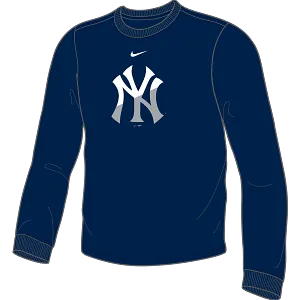 Men's Nike Angle Logo Long Sleeve T-Shirt New York Yankees