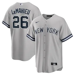 NY Yankees  Nike LEMAHIEU # 26  GRAY ROAD  Replica JERSEY Player Name & NUMBERS