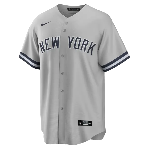 NY Yankees  Nike STANTON # 27  GRAY ROAD  Replica JERSEY Player Name & NUMBERS - Image 3