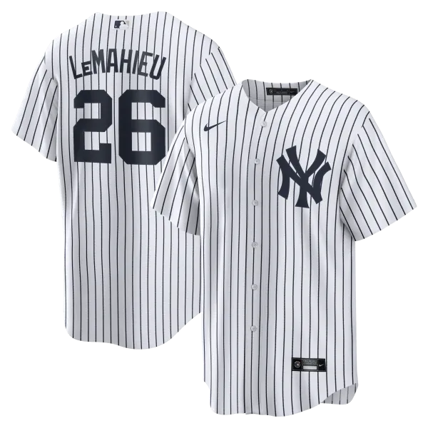 NY Yankees  Nike LEMAHIEU # 26  White Home Replica JERSEY Player Name & NUMBERS