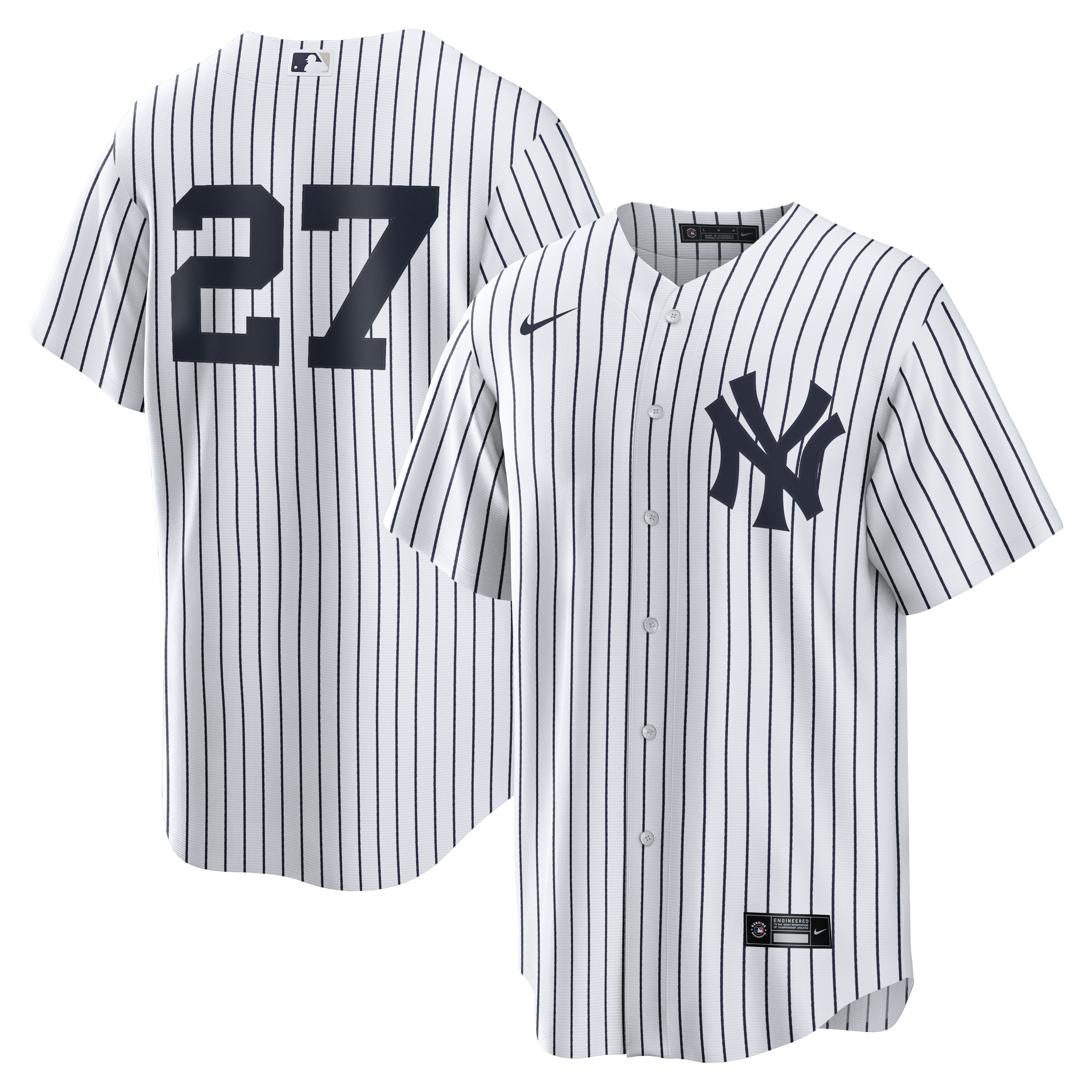 Giancarlo Stanton New York Yankees Fanatics Authentic Game-Used #27 White  Pinstripe Jersey vs. New York Mets on July 26, 2023