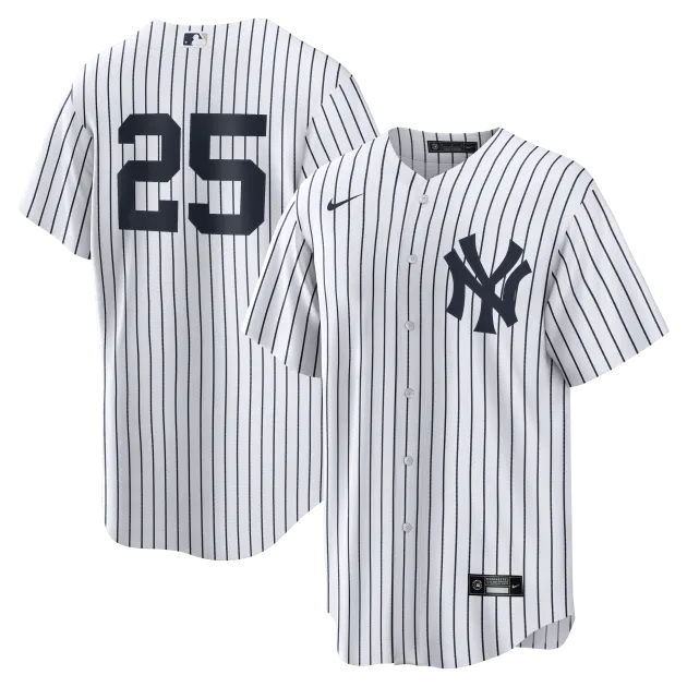 NY Yankees  Nike TORRES # 25 WHITE HOME  Replica JERSEY  NUMBERS ONLY