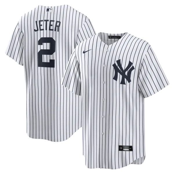 NY YANKEES NIKE REPLICA JERASY PLAYER NAME & NUMBERS D JETER#2