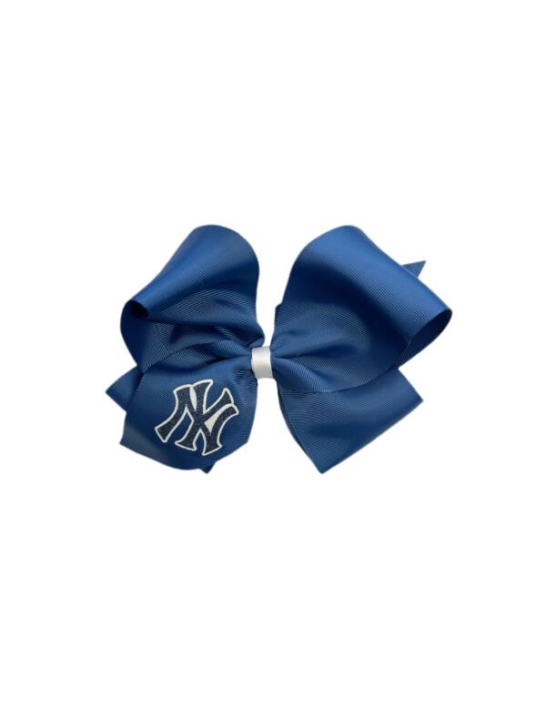 NY YANKEES JUMBO 3'' GLITTER BOW