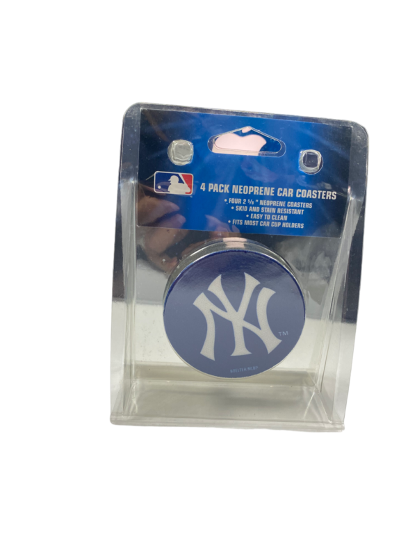 NY YANKEES 4 PACK NEOPRENE CAR COASTERS - Image 2