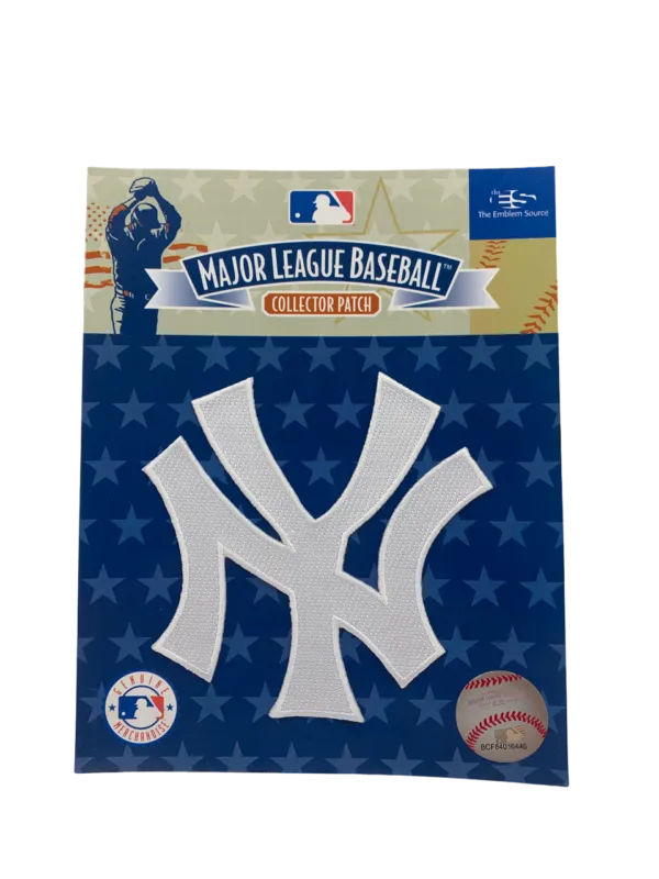 New York Yankees White "NY" Patch