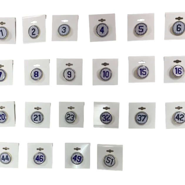 New York Yankees 23 OLD TIME PLAYERS Retired Numbers Baseball Pins