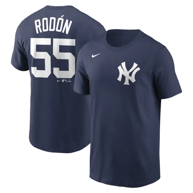 NY YANKEES RODON # 55 NIKE NAVY NAME & NUMBER MEN’S T-SHIRT