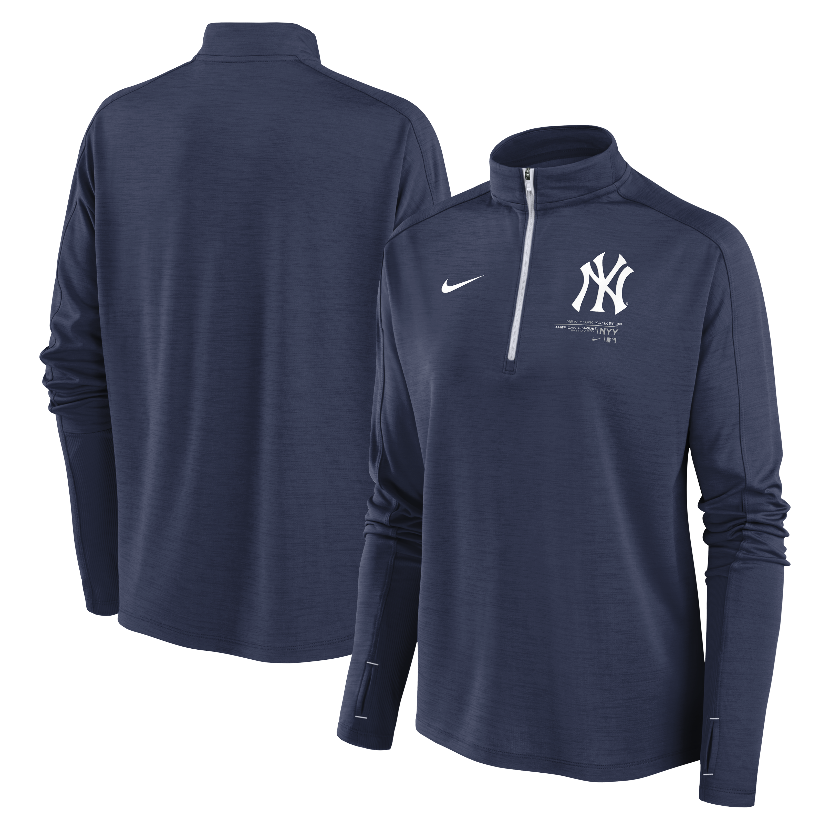 Nike Men's New York Yankees Navy Arch Over Logo Long Sleeve T-Shirt