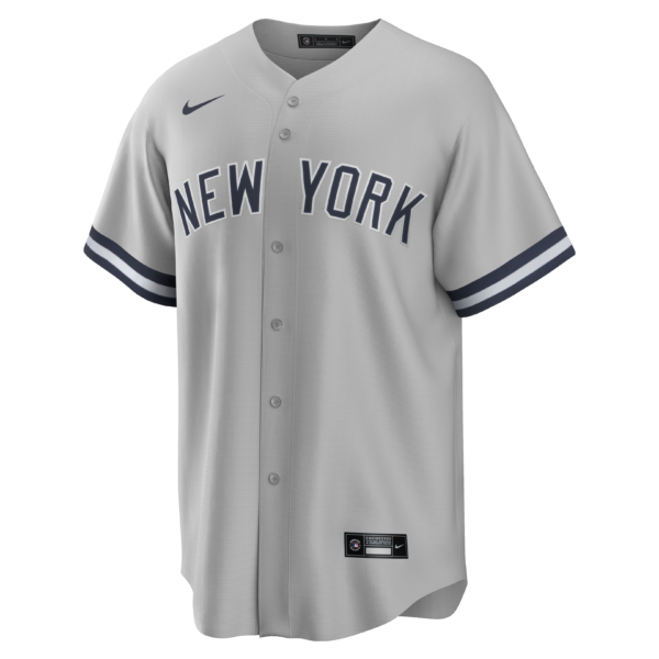 NY YANKEES JUDGE # 99 NIKE GRAY ROAD REPLICA JERSEY PLAYER NUMBERS ONLY - Image 2