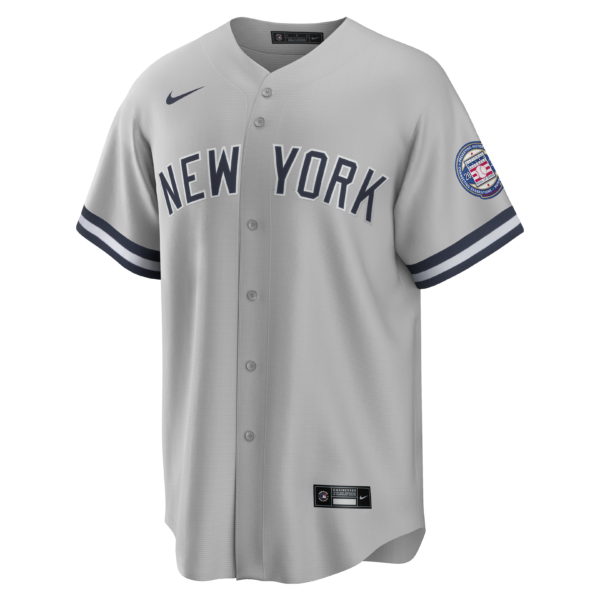 NY YANKEES JETER #2 NIKE GRAY ROAD REPLICA JERSEY PLAYER NUMBERS ONLY - Image 3