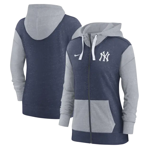 NY YANKEES BASEBALL LIGHT HOODEI GYM FZ FOR WOMEN'S
