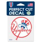 NEW YORK YANKEES PERFECT CUT COLOR DECAL 4" X 4"