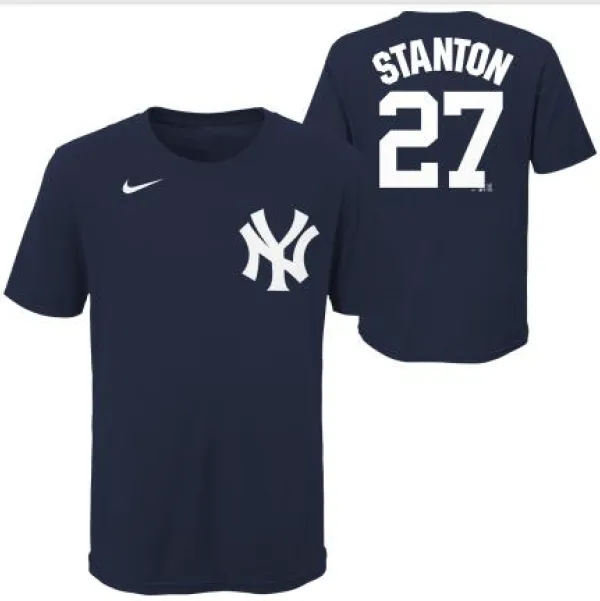 NY YANKEES NIKE  STANTON  #27 HOME N&N SS TEE S/S SPORTSWEAR TOPS KID'S