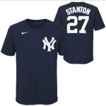 NY YANKEES NIKE   STANTON  #27 HOME N&N SS TEE  S/S Sportswear Tops TODDLER