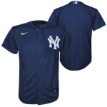NY YANKEES NIKE HOME SCRPRT NAVY PLAIN FINISHED JERSEY YOUTH