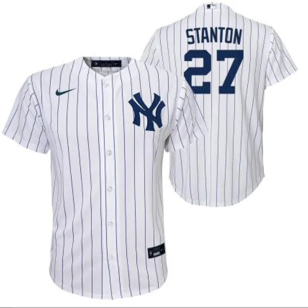 NY YANKEES NIKE G STANTON# 27 HOME SCRPRT PLAYER FINISHED YOUTH