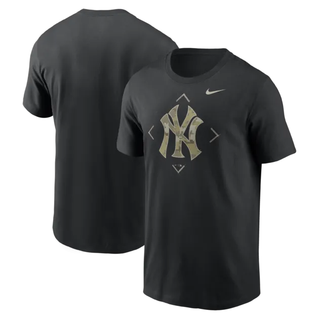 NY YANKEES MEN NIKE CAMO LOGO T-SHIRT