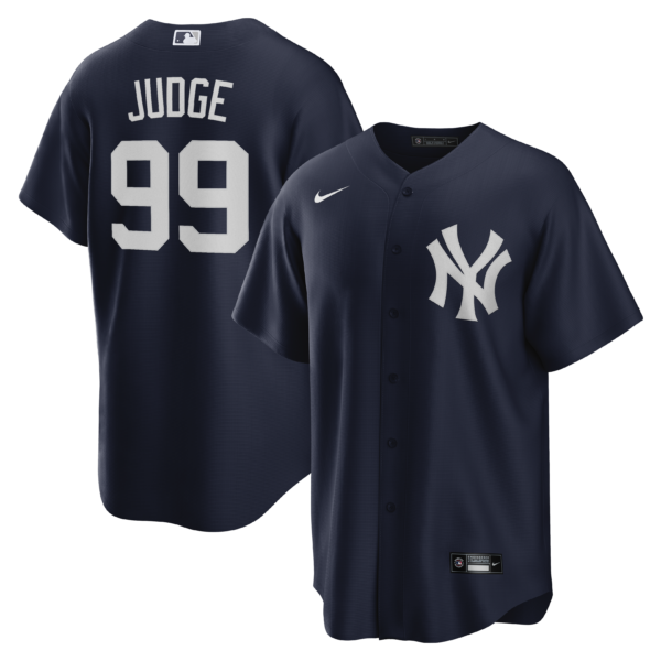 Men's New York Yankees Aaron Judge Nike Black Replica Player Name Jersey