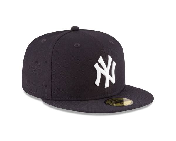 NY YANKEES NAVY 1998 PATCH (On the left Side ) AUTHENTIC COLLECTION 59FIFTY FITTED GRAY  BRIM - Image 4