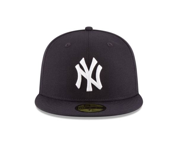 NY YANKEES NAVY 1998 PATCH (On the left Side ) AUTHENTIC COLLECTION 59FIFTY FITTED GRAY  BRIM - Image 3