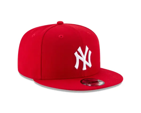 NY YANKEES RED Color Basic 9FIFTY Snapback GRAY BRIM - Image 6