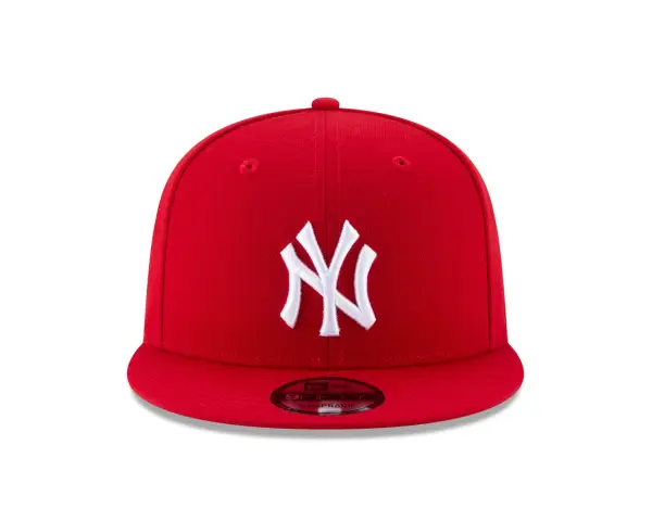 NY YANKEES RED Color Basic 9FIFTY Snapback GRAY BRIM - Image 5