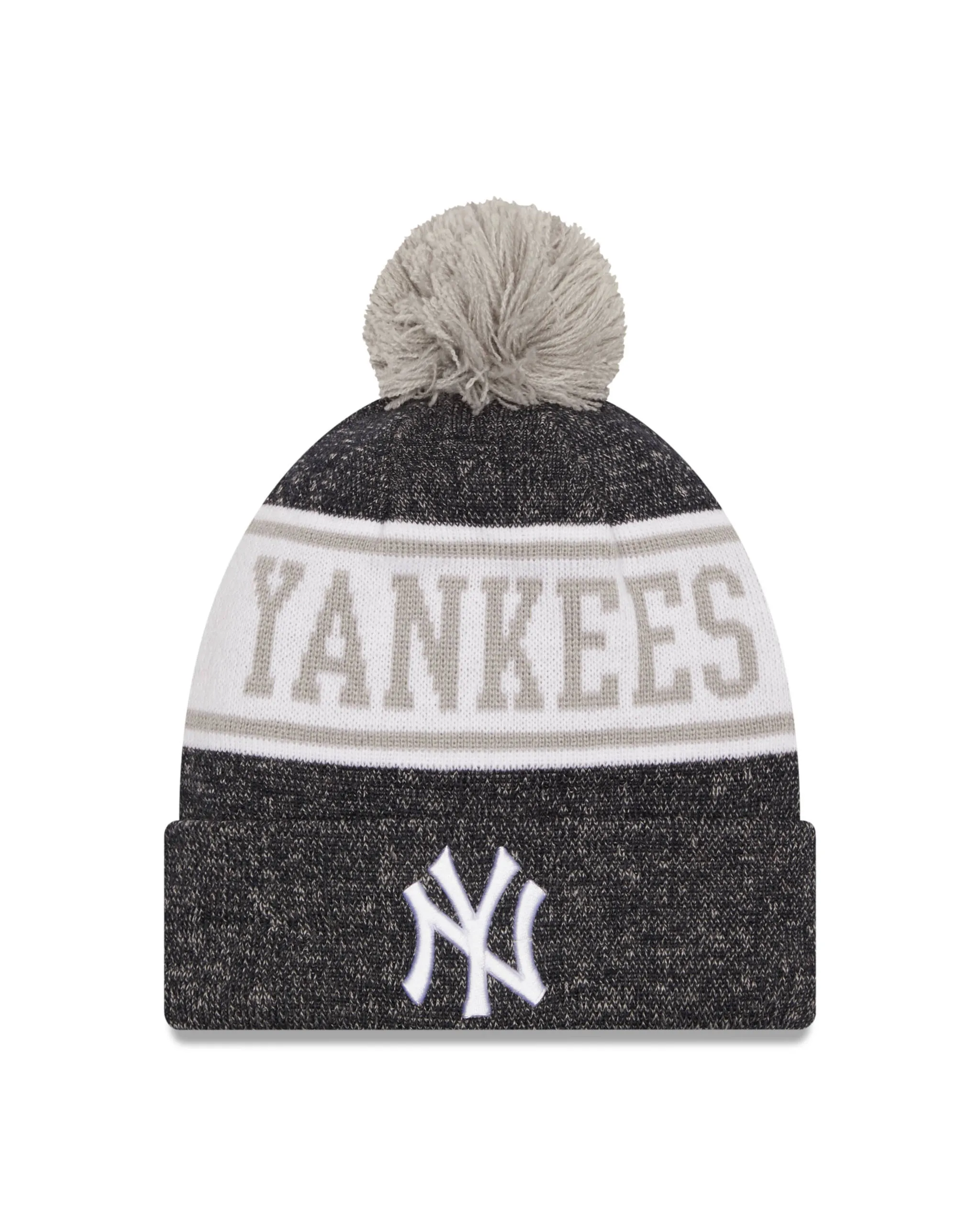 NY Yankees BANNER Knit Beanie  by NEW ERA WITH Pom on top