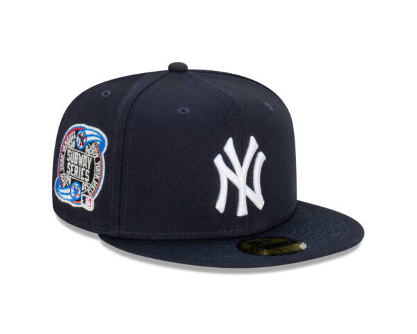 NY YANKEES NAVY 2000 SUBWAY SERIES PATCH ( On the RIGHT Side) AUTHENTIC COLLECTION 59FIFTY FITTED GRAY BRIM