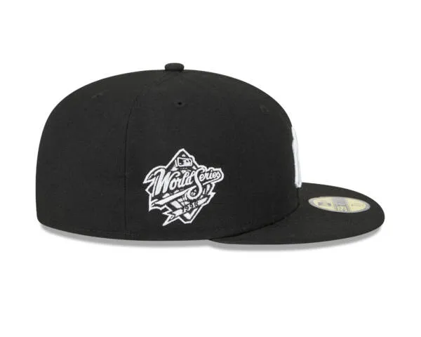 NY YANKEES BLACK 1998 BW WORLD SERIES PATCH AUTHENTIC COLLECTION 59FIFTY FITTED - Image 8