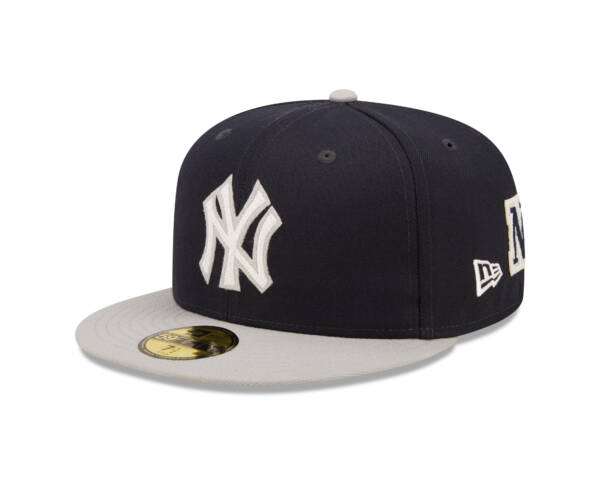 NY YANKEES NAVY LETTERMAN  AUTHENTIC COLLECTION 59FIFTY FITTED GRAY BRIM - Image 7