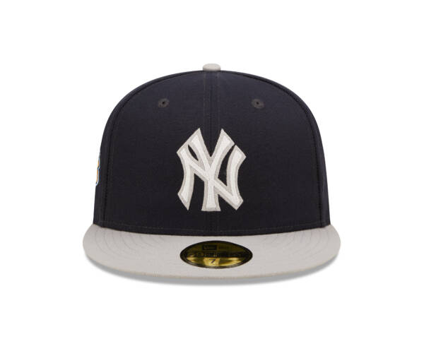 NY YANKEES NAVY LETTERMAN  AUTHENTIC COLLECTION 59FIFTY FITTED GRAY BRIM - Image 5