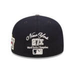 NY YANKEES NAVY LETTERMAN  AUTHENTIC COLLECTION 59FIFTY FITTED GRAY BRIM - Image 3
