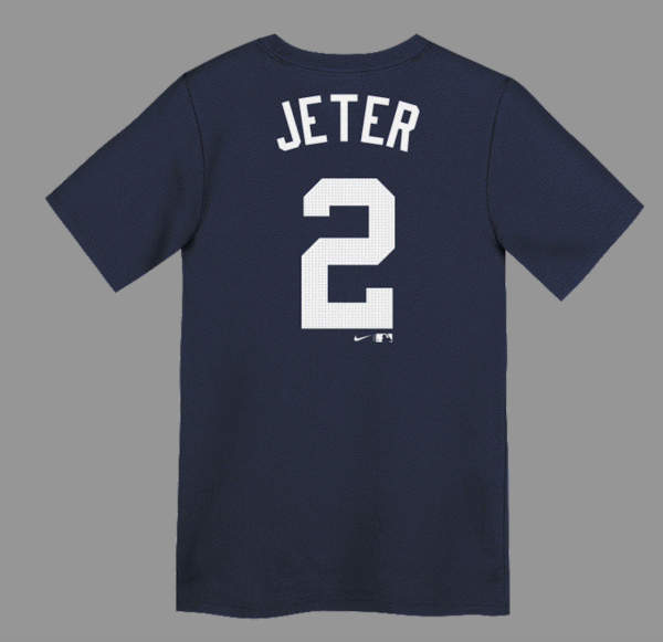 NEW YORK YANKEES JETER DEREK#2  KID'S HOME N&N SS COTTON TEE  S/S Sportswear Tops - Image 4