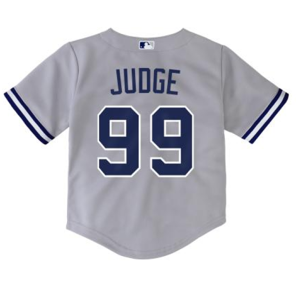 NEW YORK YANKEES JUDGE AARON #99  ROAD GREY SCRPRT PLAYER FINISH  INFANT Jerseys - Image 3