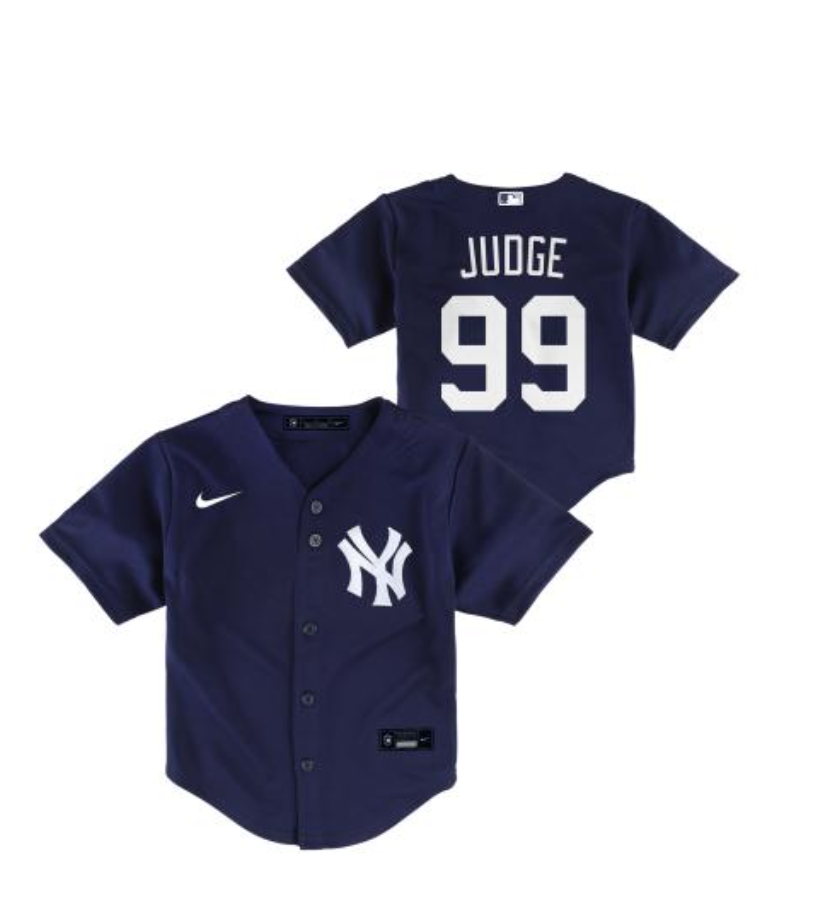 Aaron Judge #99 NY Yankees White Pinstripes KIDS Toddler Jersey Sz 3T