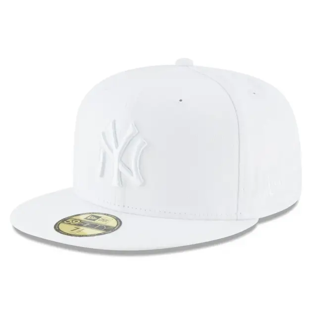 NY YANKEES NEW ERA 59FIFTY  WHITE/ WHITE