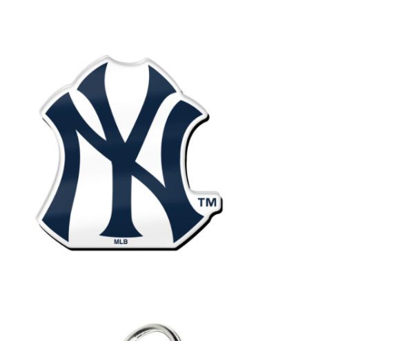 NEW YORK YANKEES ACRYLIC PIN JEWELRY CARD