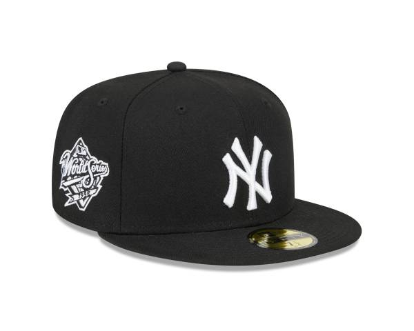 NY YANKEES NEW ERA 59FIFTY  WORLD SERIES 1998 SLIVE PATCH ON THERIGHT Side