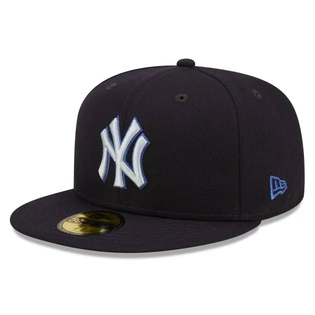 NY YANKEES NEW ERA CAP 5950 MONOCAMO /SKYBLUE BRIM