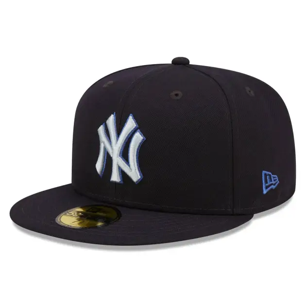NY YANKEES NEW ERA CAP 5950 MONOCAMO /SKYBLUE BRIM