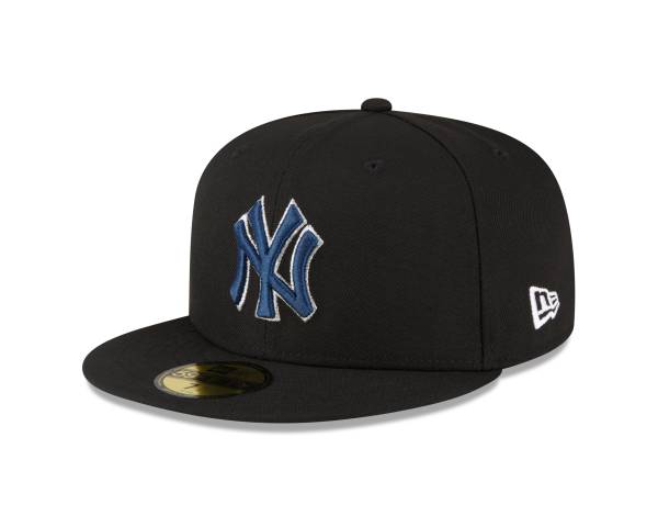 NY YANKEES NEW ERA 59Fifty Metallic Thread Logo Fitted Hat/GREEN BRIM - Image 8