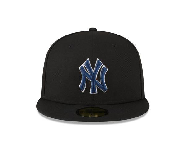 NY YANKEES NEW ERA 59Fifty Metallic Thread Logo Fitted Hat/GREEN BRIM - Image 6