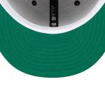 NY YANKEES NEW ERA 59Fifty Metallic Thread Logo Fitted Hat/GREEN BRIM - Image 3