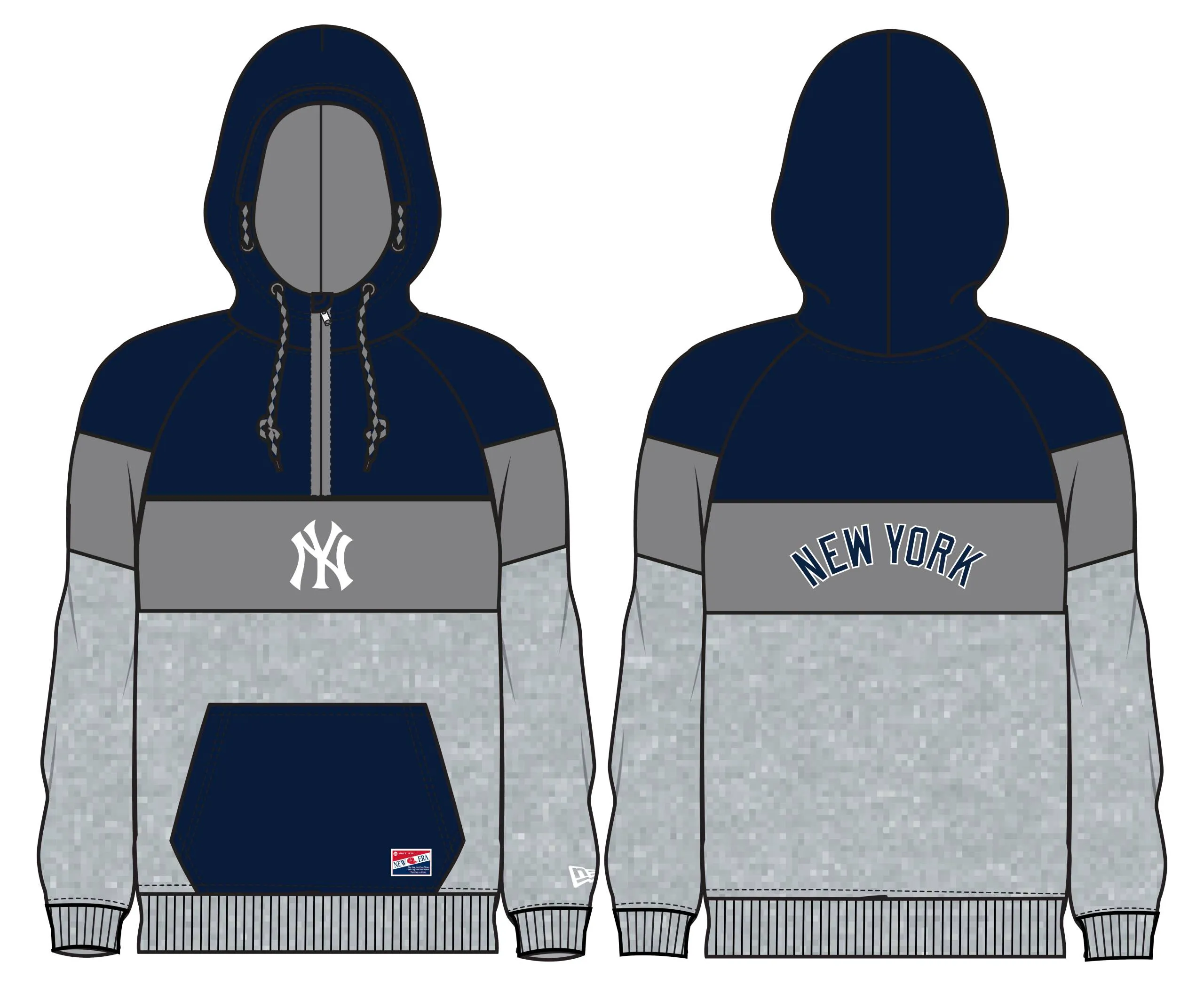 NY YANKEE NEW ERA Throwback Pullover