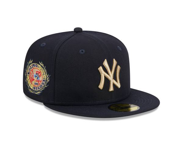 NY YANKEES NEW ERA 59FIFTY FITTED LAUREL SIDEPATCH GREEN BRIM