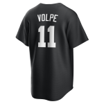 NY YANKEES A Volpe #11 NIKE BLACK REPLICA PLAYER NAME JERSEY - Image 2